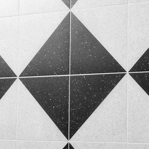 Commercial Floor | 1 sq. ft. Art Geo Terrazzo Dos Charcoal Gray 8×8 Matte Porcelain Tile: Pattern 2 Terrazzo Dos Charcoal Commercial Floor Commercial Floor