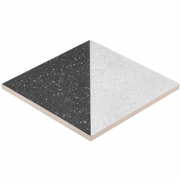 Commercial Floor | 1 sq. ft. Art Geo Terrazzo Dos Charcoal Gray 8×8 Matte Porcelain Tile: Pattern 2 Terrazzo Dos Charcoal Commercial Floor Commercial Floor