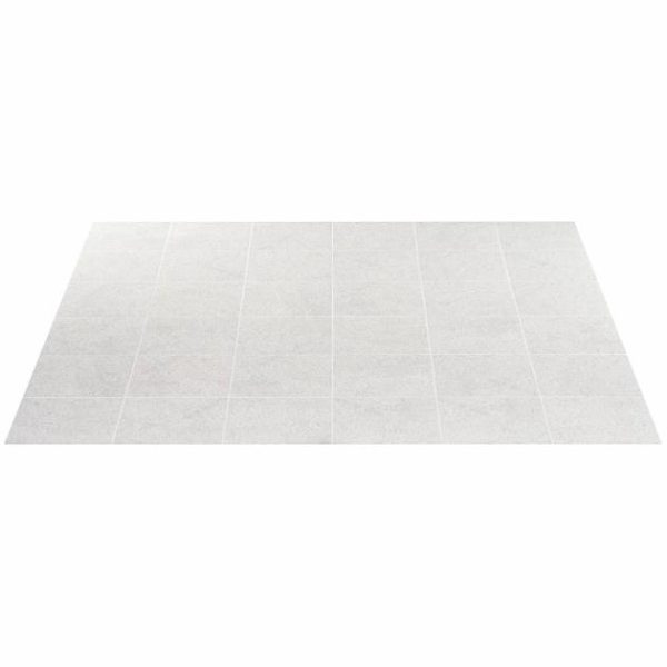 Commercial Floor | 1 sq. ft. Art Geo Terrazzo White Grigio 8×8 Matte Porcelain Tile Terrazzo White Bathroom Bathroom