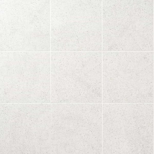 Commercial Floor | 1 sq. ft. Art Geo Terrazzo White Grigio 8×8 Matte Porcelain Tile Terrazzo White Bathroom Bathroom