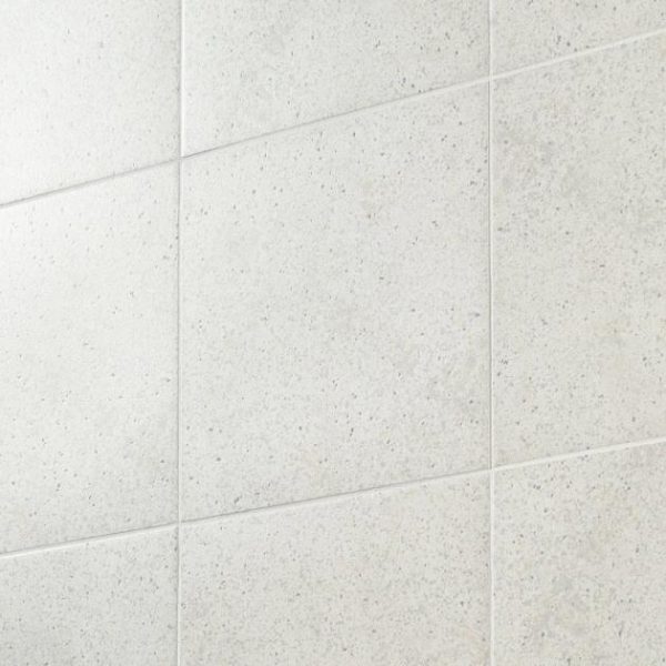 Commercial Floor | 1 sq. ft. Art Geo Terrazzo White Grigio 8×8 Matte Porcelain Tile Terrazzo White Bathroom Bathroom