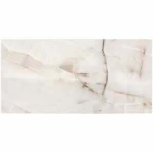 Commercial Floor | 1 sq. ft. Basic Marble Onyx Aurelia Beige 12×24 Polished Porcelain Tile Beige Polished Bathroom Bathroom