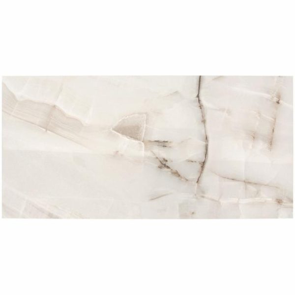 Commercial Floor | 1 sq. ft. Basic Marble Onyx Aurelia Beige 12×24 Polished Porcelain Tile Beige Polished Bathroom Bathroom