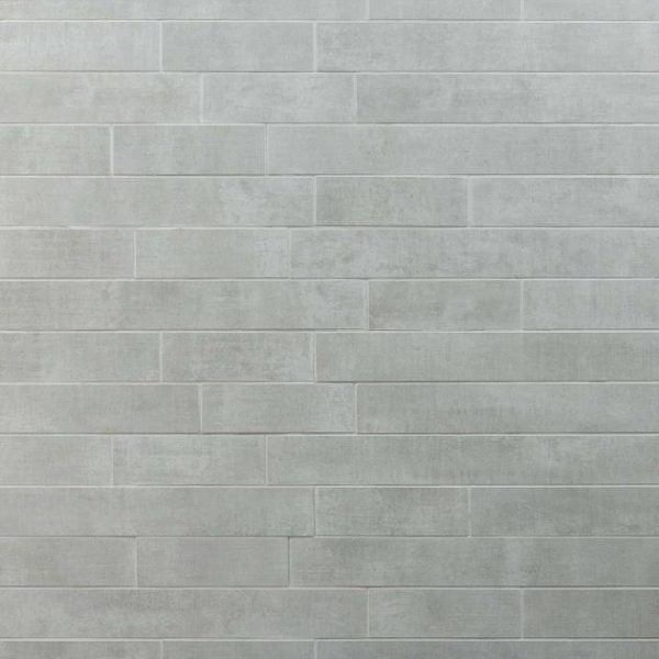 Commercial Floor | 1 sq. ft. Basic Roadway Cement Grigio Gray Matte Brick Shape Porcelain Mosaic Tile Cement Grigio Bathroom Bathroom