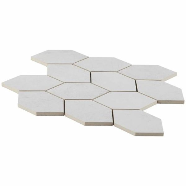 Commercial Floor | 1 sq. ft. Bond Palladium Light Gray Foliage Matte Porcelain Mosaic Tile Palladium Bathroom Bathroom