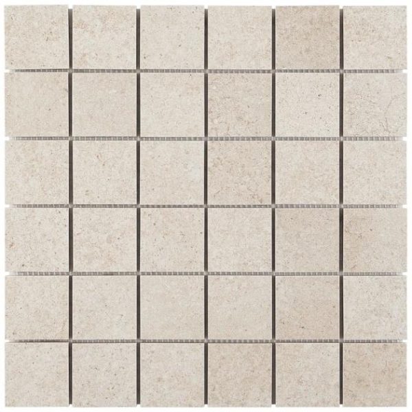 Commercial Floor | 1 sq. ft. Bronx Sand 2×2 Matte Porcelain Mosaic Tile Sand Backsplash & Kitchen Backsplash & Kitchen