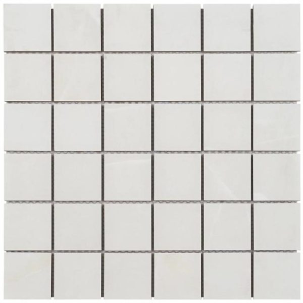 Commercial Floor | 1 sq. ft. DreamStone Aztec Onyx Bianco 2×2 Matte Porcelain Mosaic Bianco 2X2 Matte Backsplash & Kitchen Backsplash & Kitchen