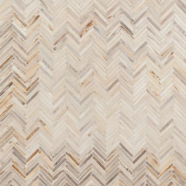 Commercial Floor | 1 sq. ft. Fossil Herringbone Petrified Stone Mosaic Herrinbone Backsplash & Kitchen Backsplash & Kitchen