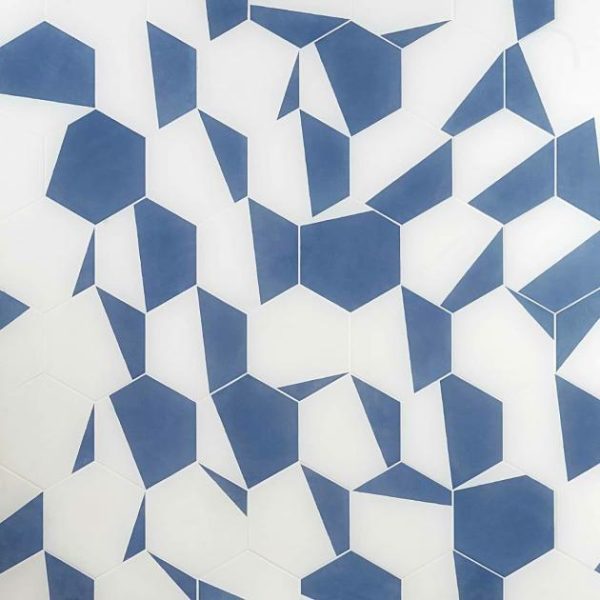 Commercial Floor | 1 sq. ft. HexArt Pop Azul 8″ Hexagon Matte Porcelain Tile Pop Azul 8 Bathroom Bathroom