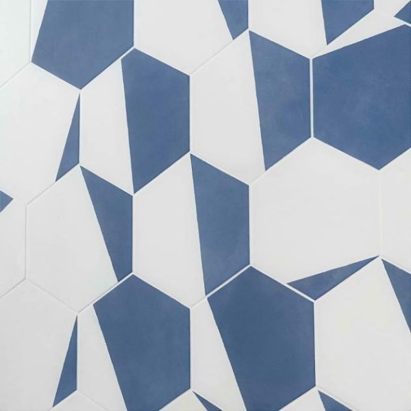 Commercial Floor | 1 sq. ft. HexArt Pop Azul 8″ Hexagon Matte Porcelain Tile Pop Azul 8 Bathroom Bathroom