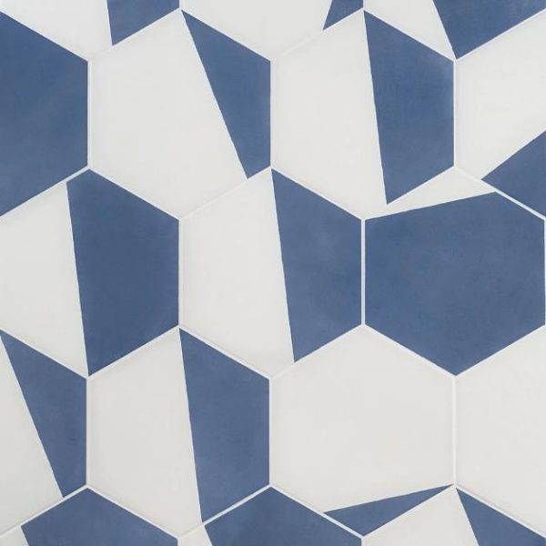 Commercial Floor | 1 sq. ft. HexArt Pop Azul 8″ Hexagon Matte Porcelain Tile Pop Azul 8 Bathroom Bathroom