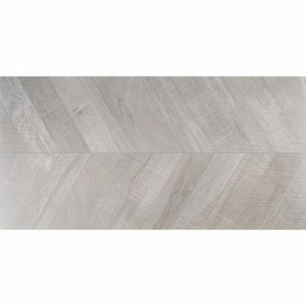 Commercial Floor | 1 sq. ft. Kenridge Chevron Gray 24×48 Wood Look Matte Porcelain Tile Gray Bathroom Bathroom