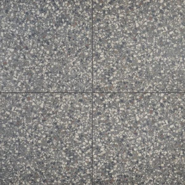 Commercial Floor | 1 sq. ft. Kobe Flakes Charcoal Gray 24×24 Terrazzo Look Matte Porcelain Tile Charcoal Gray Bathroom Bathroom