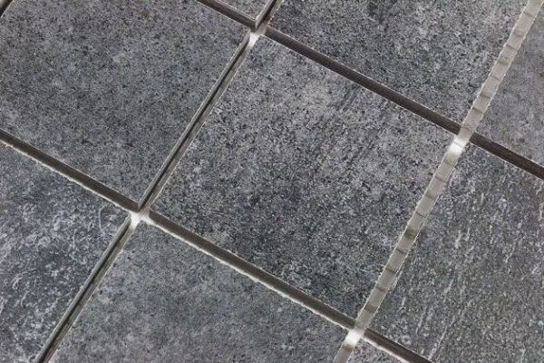 Commercial Floor | 1 sq. ft. Marbella Smoky Gray 2×2 Matte Porcelain Mosaic Tile Smoky Gray Bathroom Bathroom