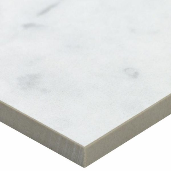 Commercial Floor | 1 sq. ft. Marble Tech Bianco Gioia 12×24 Matte Porcelain Tile White Matte Bathroom Bathroom