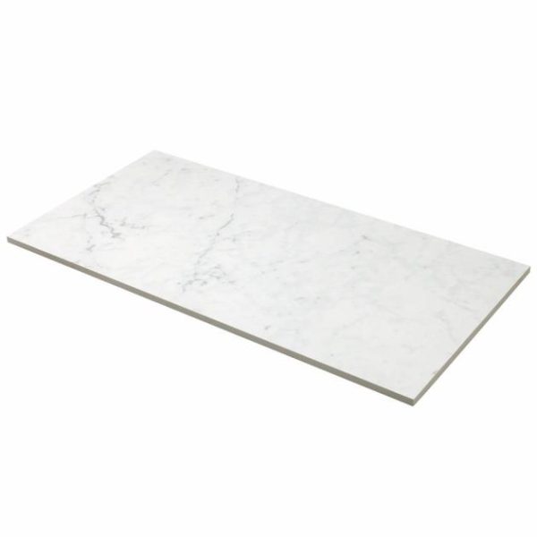 Commercial Floor | 1 sq. ft. Marble Tech Bianco Gioia 12×24 Matte Porcelain Tile White Matte Bathroom Bathroom