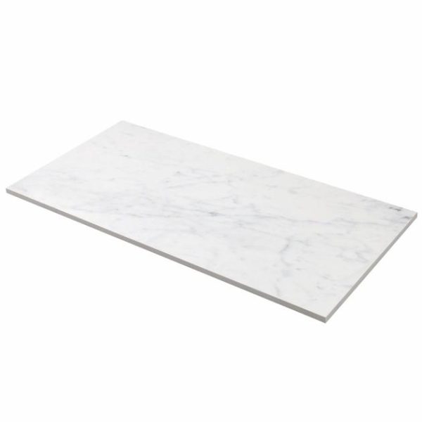 Commercial Floor | 1 sq. ft. Marble Tech Bianco Gioia 12×24 Polished Porcelain Tile White Polished Bathroom Bathroom