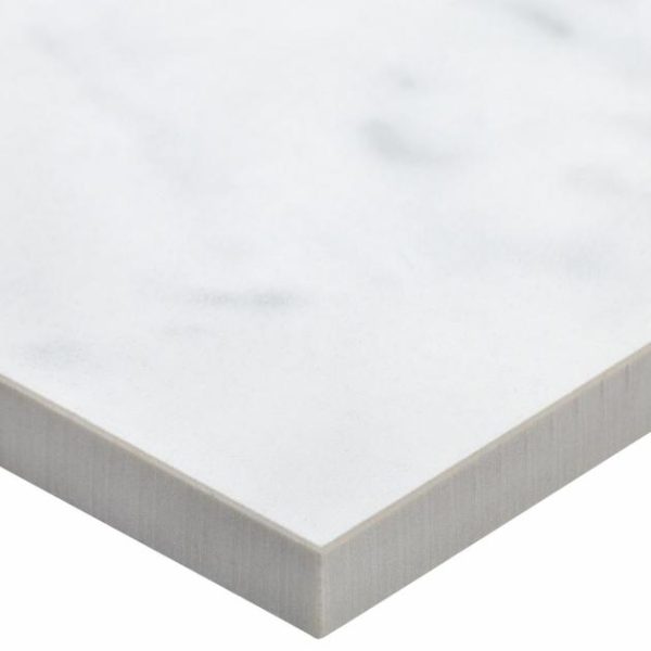 Commercial Floor | 1 sq. ft. Marble Tech Bianco Gioia 12×24 Polished Porcelain Tile White Polished Bathroom Bathroom