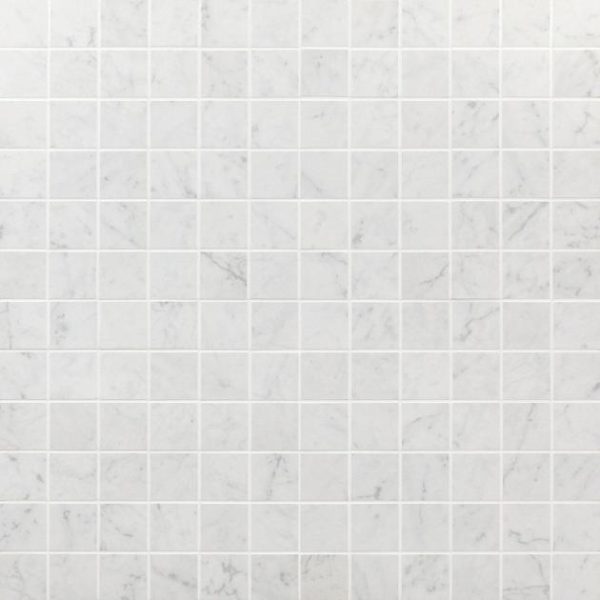 Commercial Floor | 1 sq. ft. Marble Tech Bianco Gioia 2×2 Matte Porcelain Mosaic Tile White Matte Backsplash & Kitchen Backsplash & Kitchen