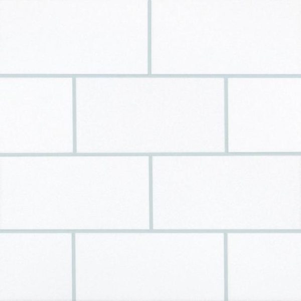 Commercial Floor | 1 sq. ft. Nanoglass White 3×6 Polished Subway Tile Simple Thassos Bathroom Bathroom