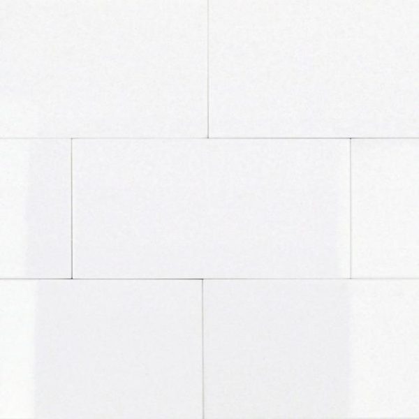 Commercial Floor | 1 sq. ft. Nanoglass White 3×6 Polished Subway Tile Simple Thassos Bathroom Bathroom