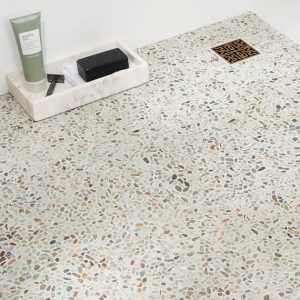 Commercial Floor | 1 sq. ft. Nature Micro Sumatra Blend Multicolor Pebble Honed Mosaic Tile Sumatra Blend Bathroom Bathroom