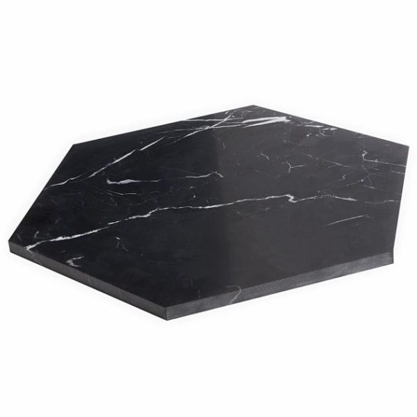 Commercial Floor | 1 sq. ft. Nero Marquina 10″ Hexagon Honed Marble Tile 10 Bathroom 10