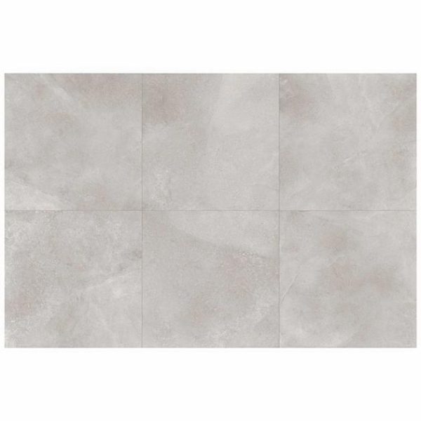 Commercial Floor | 1 sq. ft. New Rock Fumo Light Gray 48×48 Limestone Look Matte Porcelain Tile Light Gray Bathroom Bathroom