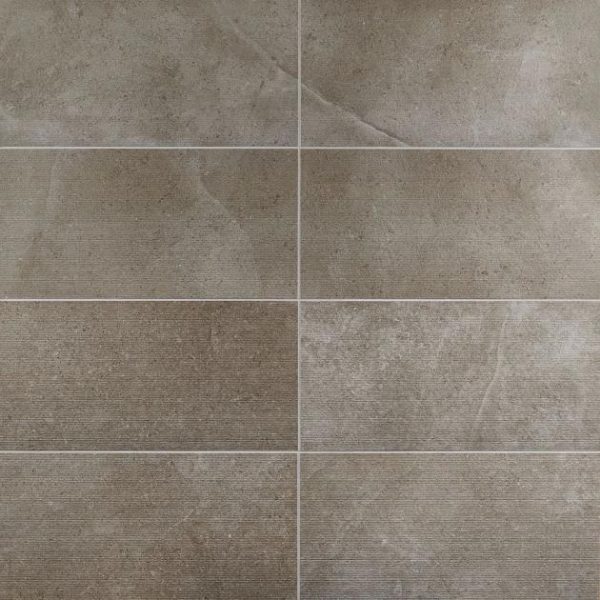 Commercial Floor | 1 sq. ft. New Rock Tortora Beige 12×24 Chiseled Limestone Look Matte Porcelain Tile  Beige Chiseled Bathroom Bathroom