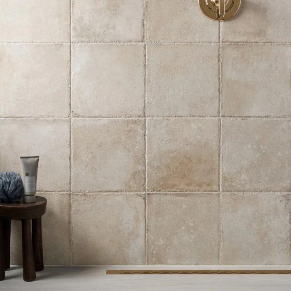 Commercial Floor | 1 sq. ft. Seville Pergamo Beige 12×12 Travertine Look Matte Porcelain Tile Pergamo Bathroom Bathroom