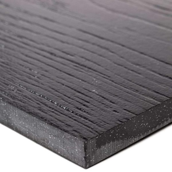 Commercial Floor | 1 sq. ft. Skoven Nero 8×36 Black Matte Porcelain Wood Look Tile Nero Bathroom Bathroom