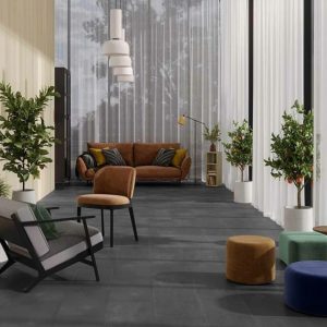 Concrete Look | 1 sq. ft. Bond LVT Venom Black 12×24 Glue Down Luxury Vinyl Tile  Venom Concrete Look Concrete Look