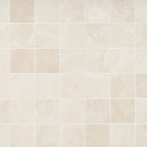 Crema Marfil | 1 sq. ft. Crema Marfil Beige 3×3 Honed Mosaic Tile 3X3 Crema Marfil 3X3