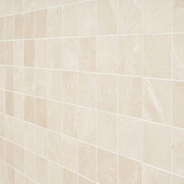 Crema Marfil | 1 sq. ft. Crema Marfil Beige 3×3 Honed Mosaic Tile 3X3 Crema Marfil 3X3