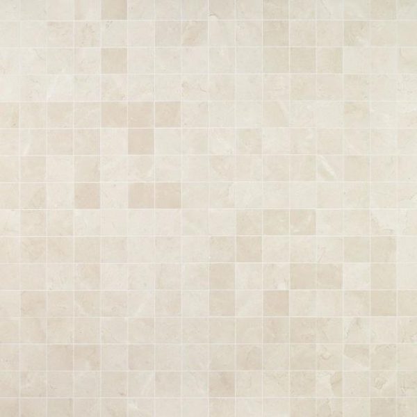 Crema Marfil | 1 sq. ft. Crema Marfil Beige 3×3 Honed Mosaic Tile 3X3 Crema Marfil 3X3