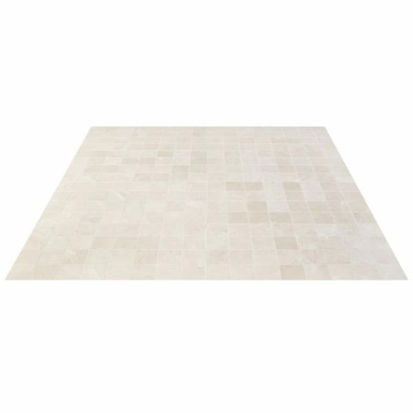 Crema Marfil | 1 sq. ft. Crema Marfil Beige 3×3 Honed Mosaic Tile 3X3 Crema Marfil 3X3