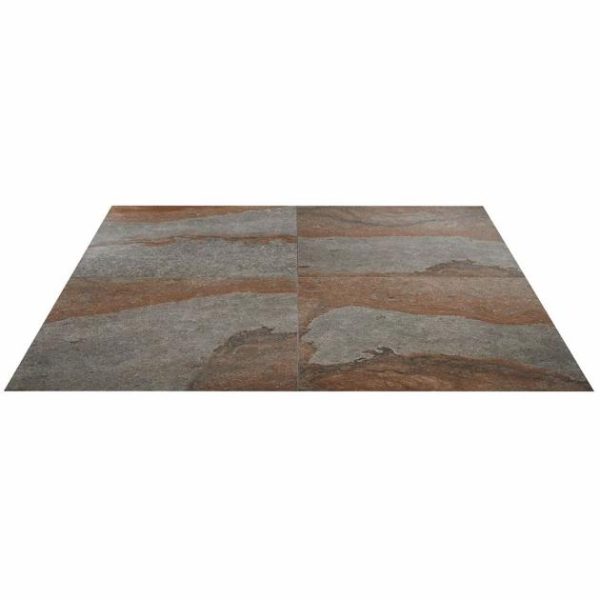 Floor Tiles | 1 sq. ft. Acadia Iron Gray 24×24 Slate Look Matte Porcelain Tile Iron Gray Bathroom Bathroom