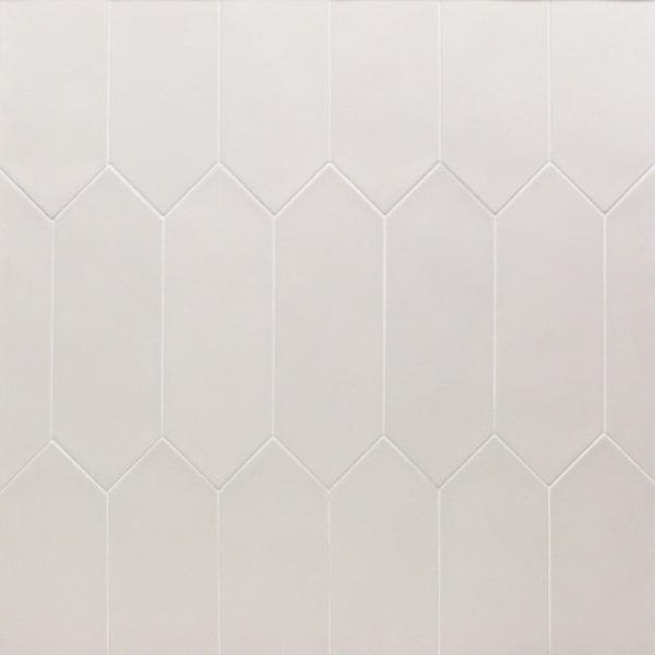 Floor Tiles | 1 sq. ft. Aliante White 4×12 Picket Matte Porcelain Tile White Backsplash & Kitchen Backsplash & Kitchen