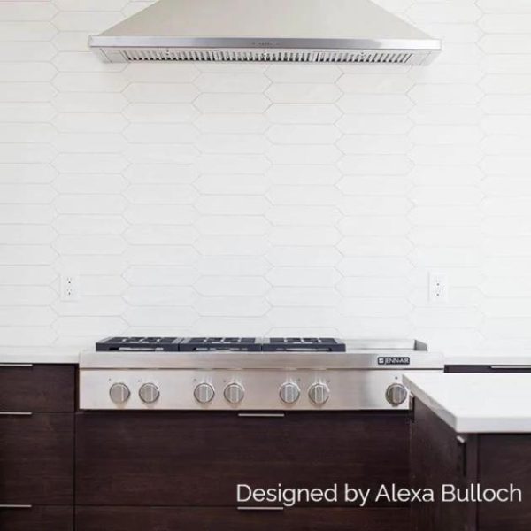 Floor Tiles | 1 sq. ft. Aliante White 4×12 Picket Matte Porcelain Tile White Backsplash & Kitchen Backsplash & Kitchen