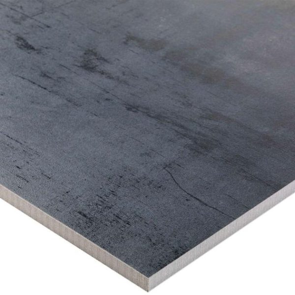 Floor Tiles | 1 sq. ft. Angela Harris Inspira Dark Gray 24×24 Matte Porcelain Tile Dark Gray Bathroom Bathroom