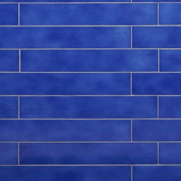 Floor Tiles | 1 sq. ft. Cavallo Poseidon Blue 3×18 Glossy Porcelain Subway Tile Poseidon Bathroom Bathroom