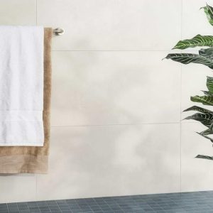 Floor Tiles | 1 sq. ft. Clay Calm White 16×32 Matte Porcelain Tile White Bathroom Bathroom