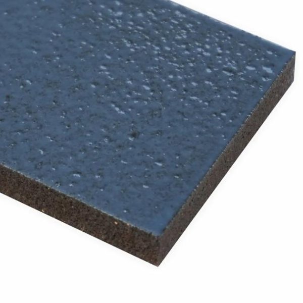 Floor Tiles | 1 sq. ft. Color One Steel Blue 2×8 Glossy Lava Stone Tile Steel Blue Backsplash & Kitchen Backsplash & Kitchen