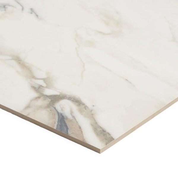 Floor Tiles | 1 sq. ft. DreamStone Calacatta Rustico 24×48 Polished Porcelain Tile 24X48 Polished Bathroom 24X48 Polished