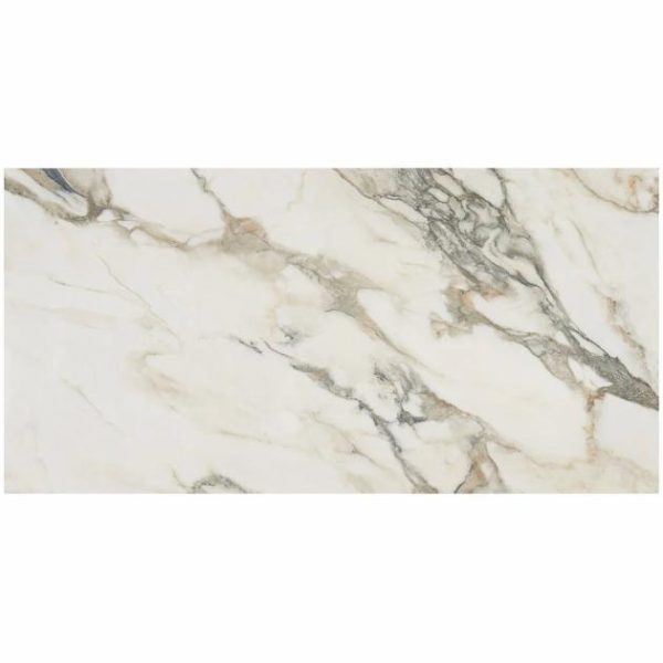 Floor Tiles | 1 sq. ft. DreamStone Calacatta Rustico 24×48 Polished Porcelain Tile 24X48 Polished Bathroom 24X48 Polished