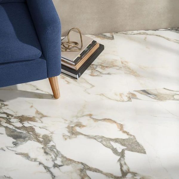 Floor Tiles | 1 sq. ft. DreamStone Calacatta Rustico 24×48 Polished Porcelain Tile 24X48 Polished Bathroom 24X48 Polished