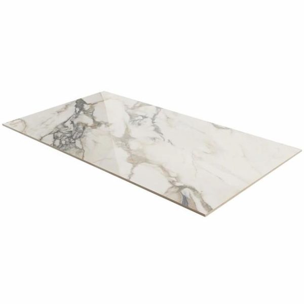 Floor Tiles | 1 sq. ft. DreamStone Calacatta Rustico 24×48 Polished Porcelain Tile 24X48 Polished Bathroom 24X48 Polished