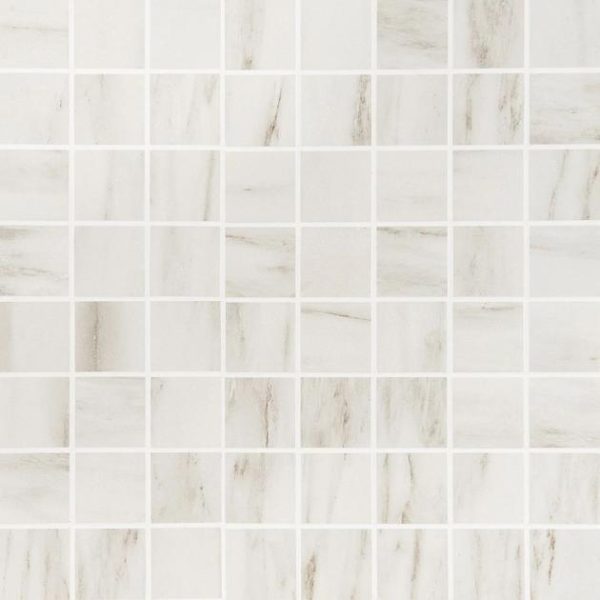 Floor Tiles | 1 sq. ft. DreamStone Dolomite Snow 2×2 Matte Porcelain Mosaic 2X2 Matte Backsplash & Kitchen 2X2 Matte