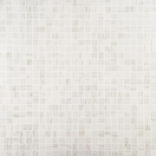 Floor Tiles | 1 sq. ft. DreamStone Dolomite Snow 2×2 Matte Porcelain Mosaic 2X2 Matte Backsplash & Kitchen 2X2 Matte