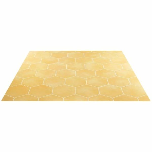 Floor Tiles | 1 sq. ft. HexArt Yellow 8″ Hexagon Matte Porcelain Tile Yellow 8 Bathroom Bathroom